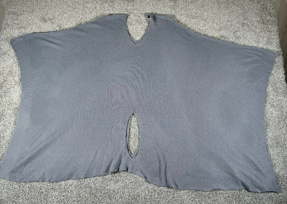 Poncho suéter tejido Simply Noelle para mujer talla única minimalista Lagenlook talla grande Foto 1 de 4