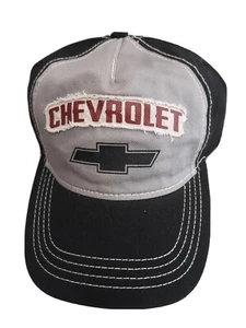 Chevy Truck Car Black Gray Strapback Trucker Hat Cap Street Garage Wear Man Cave - Foto 1 di 4