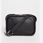 Yvonne Kone Giullia Black Leather Camera Crossbody Handbag Made Italy Nwt $660
