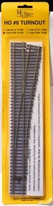 Micro Engineering Company HO #14-706 Code 83 Flex-Track(TM) #6 Turnout -- Right - Picture 1 of 1