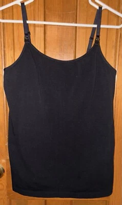 LOVE by GAP Women's Maternity Clip Down Cami Nursing Top Black Size M EUC - Image 1 of 4