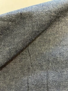 Cotton Denim Light Blue Fabric 61" Wide Fabric By 1/2 Yard - Picture 1 of 3