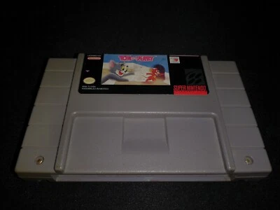 Tom and Jerry Authentic Super Nintendo SNES EXMT+ cartridge+manual - Image 1 of 4