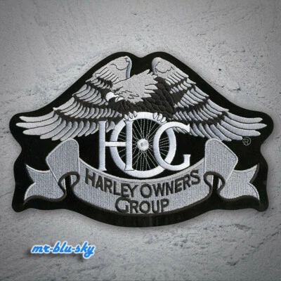 Parche pequeño Silver Heritage Eagle ~ Harley Davidson Owners Group HOG H.O.G. Foto 1 de 4