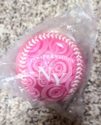 Salón de la Fama del Béisbol Rawlings MLB Cooperstown NY Rosa Todavía en Bolsa Original Foto 1 de 4