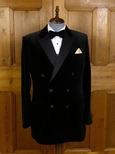 Mens Black Smoking Jackets Velvet Designer Groom Wedding Party Wear Blazer Coats - Picture 1 of 2