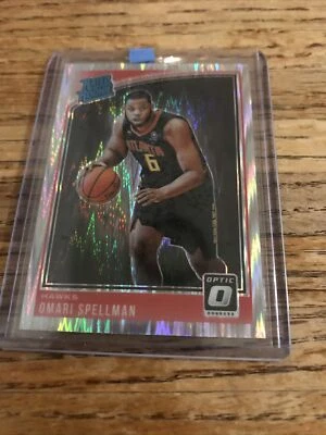 2018-19 Panini NBA Optic Omari Spellman Shock Prizm Rated Rookie RC 196 - Image 1 of 2