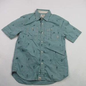Vans Shirt Boys Large Short Sleeve Casual Button Front Pockets Lightweight - Picture 1 of 8