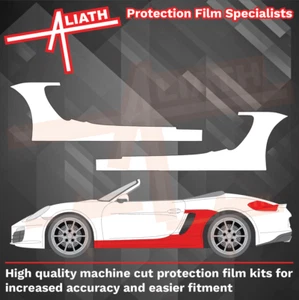 Passt für Porsche Boxster Cayman 981 Seitenschweller Schweller Steinschlag Lackschutzfolie - Bild 1 von 4