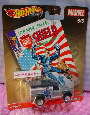 MARVEL Nick Fury LAND ROVER DEFENDER 110 HARD TOP 5/5💥 Silver 💥 Hot Wheels  - Image 1 of 2