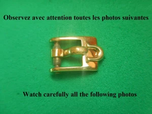 6 MM BUCKLE BOUCLE OMEGA AUTHENTIQUE PLAQUÉE OR GALVANISÉ ANNÉES 50 - Imagen 1 de 6