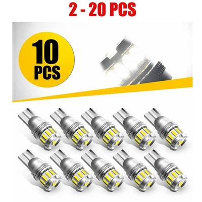 AUXITO Interior LED T10 Mapa de Puerta Lámpara Bombilla Blanco Brillante Super 168 2825 194 2-20X Foto 1 de 4