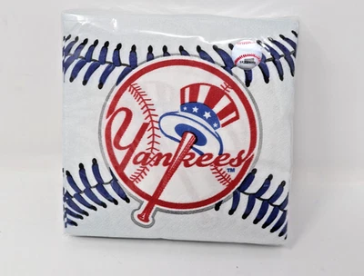 Raro Juego de Servilletas para Bebidas Oficial MLB de los Yankees de Nueva York 36 Ct De Colección Hecho en EE. UU. Foto 1 de 4