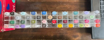 copic sketch marker set aus 37 stiften mit aufbewahrungsbox - Bild 1 von 2