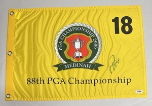Padraig Harrington Signed Medinah 2006 88th PGA Championship Golf Pin Flag PSA - Picture 1 of 4