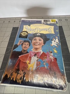 Mary Poppins (VHS, Clam Shell Masterpiece Limited Edition Disney Sealed - Picture 1 of 4
