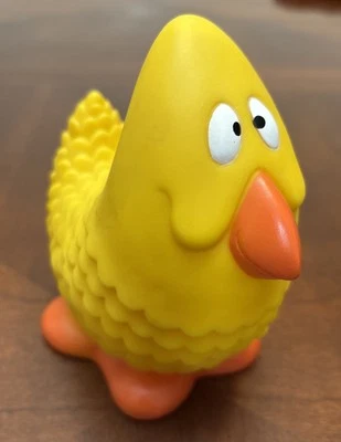 Brinquedos vintage 1970's CBS Kids TV Show brinquedo guincho amarelo dodô pássaro galinha - Imagem 1 de 4