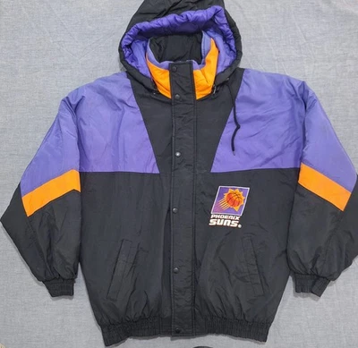 Vintage Phoenix Suns NBA 90s Basketball Bomber Jacket chalk line Size L/XL - Image 1 of 4