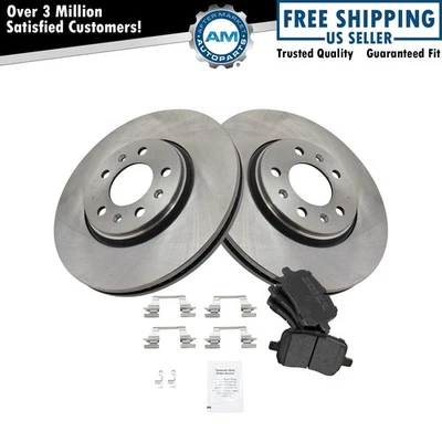 Комплект передних полуметаллических тормозных колодок и ротора для Pontiac Saturn Sky - Изображение 1 из 4