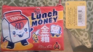 Lunch Money - Coin Purse With Zipper Blue Q  (New W/ Tags) - Picture 1 of 4
