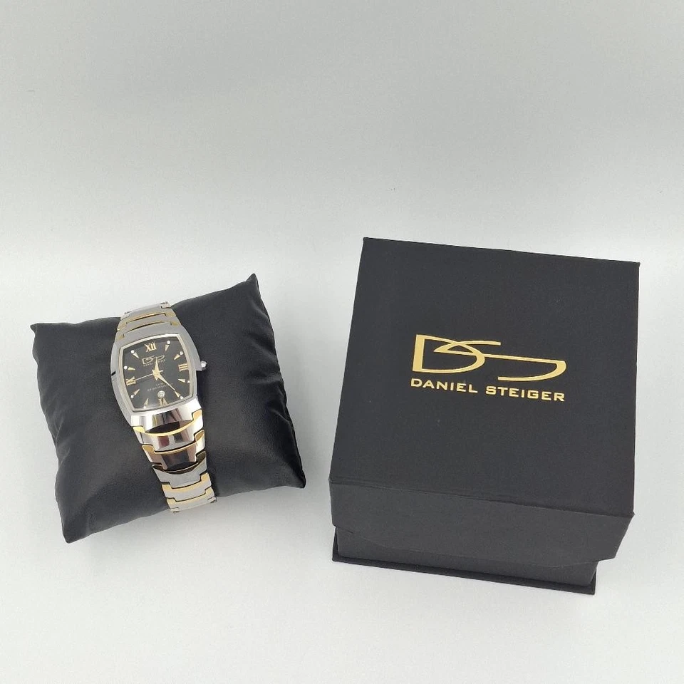 Reloj de cuarzo Daniel Steiger 9177T-M Excelsior tungsteno para hombre con fecha de dos tonos Foto 1 de 4