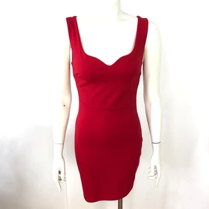 Lulus XS Sheath Fitted Women's Scalloped Mini Dress Red MINT - Picture 1 of 13