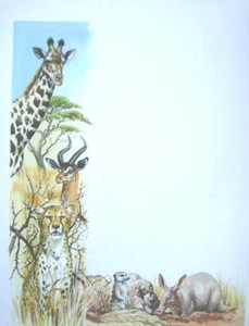 CONSERVACIÓN DE VIDA SILVESTRE JIRAFA GUEPARDO GATO DE MAR ETC 1970 - Imagen 1 de 1