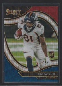 Tim Patrick 2020 Panini Select #375 Tri-Color Prizm 08/75 Detroit Lions Rookie - Picture 1 of 2