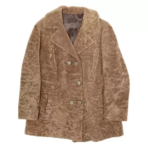 Vintage Kunstfell Damen Mantel Braun 90er M - Bild 1 von 6