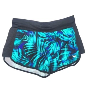 Pantalones cortos de running Victoria's Secret ROSA Ultimate. Helecho grande, estampado tropical. Nuevo sin etiquetas - Imagen 1 de 5