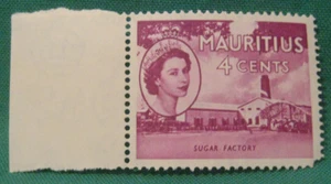 1953-58 Mauritius - 4c Zuckerfabrik / Queen Elizabeth II - NMN Single - Bild 1 von 2