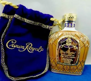 Crown Royal Liquor Bottle Shaped Collector Military Special Edition Coin W/ Bag - Picture 1 of 16