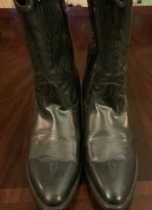 Stivali western Masterson in pelle di ciliegio neri RB875 da uomo 10D - Foto 1 di 10