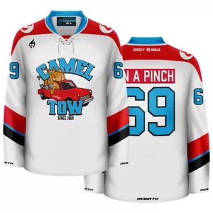 Camel Tow Funny Hockey Jersey - Picture 1 of 16