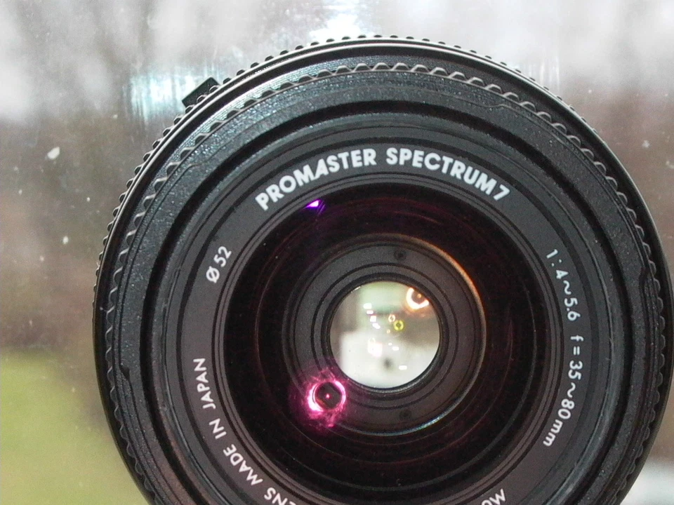 Promaster Spectrum 7 Canon EF 35-80mm F:4 Zoom EF mount, Caps, filter, working  - Image 1 of 4