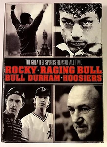 Greatest Sports Films Rocky Raging Bull Bull Durham Hoosiers Dvd Set - Picture 1 of 3