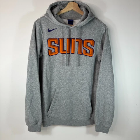 Nike Sportswear NBA Phoenix Suns Hoodie Sweatshirt Gray Cotton Mens Small S * Cover