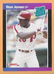 Ron Jones Phillies Rookie #40 sin punto inc - Donruss casi nuevo-como nuevo 1989 - Imagen 1 de 2