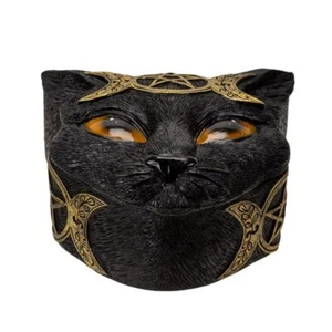 Triple Moon Black Cat Jewelry or Trinket Box - Picture 1 of 7