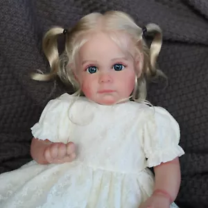 Reborn Baby Dolls Vinyl Silicone Lifelike Newborn Pretty Girl Doll Birthday Gift - Picture 1 of 6