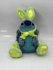 Disney Store Stich Osterhase Plüschtier 15" Neon limettengrün Hase Hausschuhe - Bild 1 von 5
