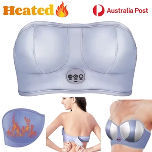 Electric Breast Massager Bra USB Vibration Bust Lift Adjustable Heating Warm AU - Picture 1 of 16