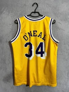O'Neal Los Angeles Lakers Vintage Jersey NBA Basketball Shirt Champion Men Sz L - Picture 1 of 19
