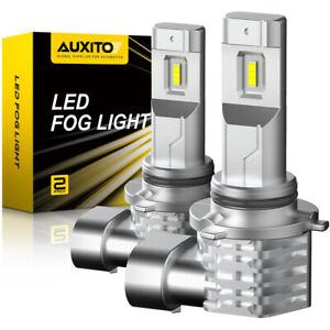 2PC 9006 LED Combo Headlight Fog Light Bulbs High Low Beam Kit 6500K Super White