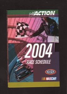 NASCAR--2004 Auto Racing Pocket Schedule--Action Collectables - Picture 1 of 2