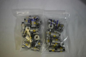 RULAND Aluminum Curved Jaw Coupling Hub MJC19-6-A  x 2 with Urethane Spider 6mm - Picture 1 of 3