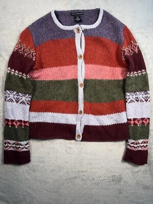 Cárdigan suéter tejido grueso con botones festivo Sarah Spencer para mujer M 100 % lana Foto 1 de 4