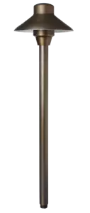 Unique L6-NL Knights Series Lancer 6 - Brass Path Light 18" Riser (No Bulb) - Picture 1 of 2