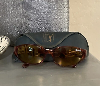 Gafas de sol deportivas de golf con licencia PGA unisex Tour marrón agarre antideslizante Foto 1 de 4