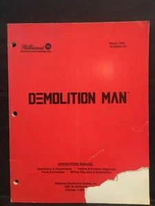 Demolition Man - Williams - Pinball Operations Manual - Wiring Diagrams - Instr - Picture 1 of 3
